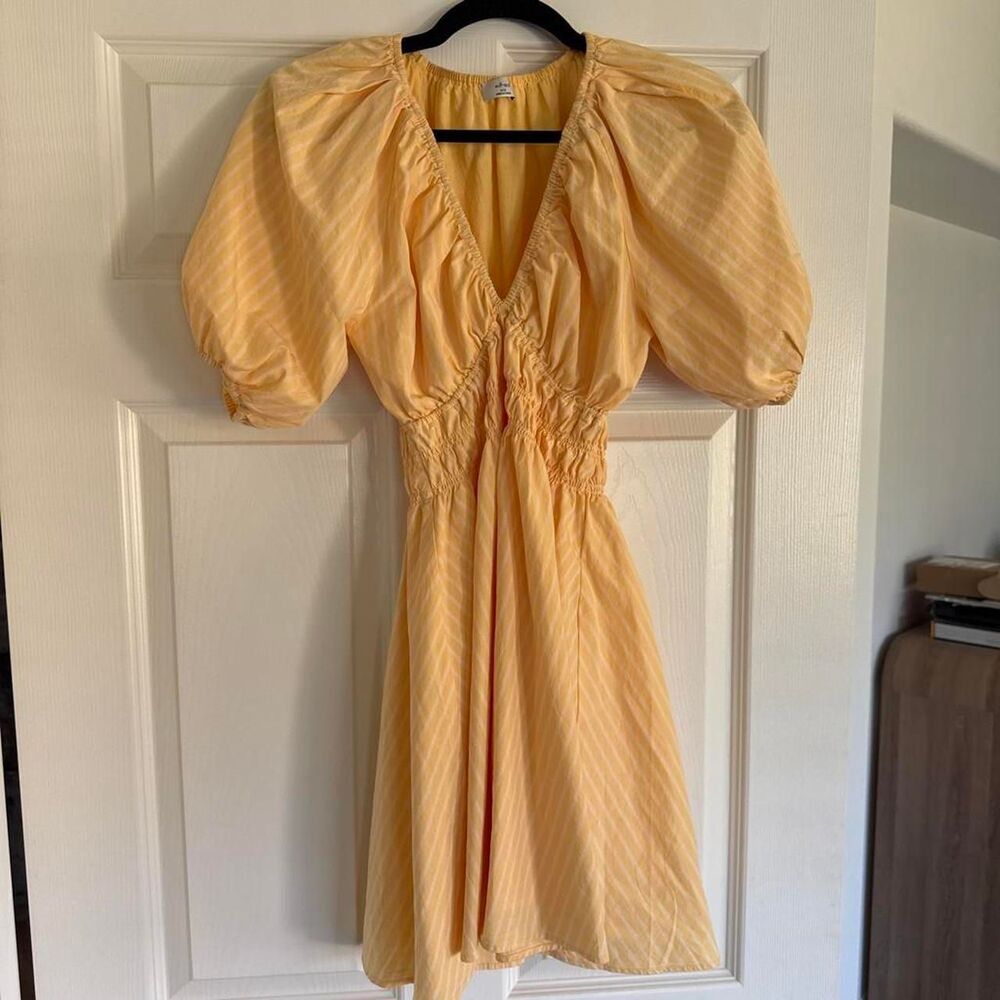 Aritzia Women's Yellow and Orange Dress